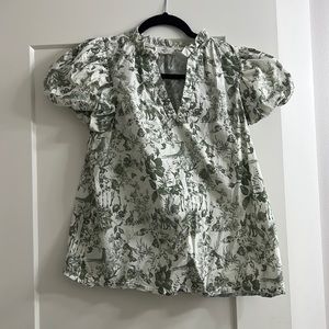 Entro Toile Green Small Top